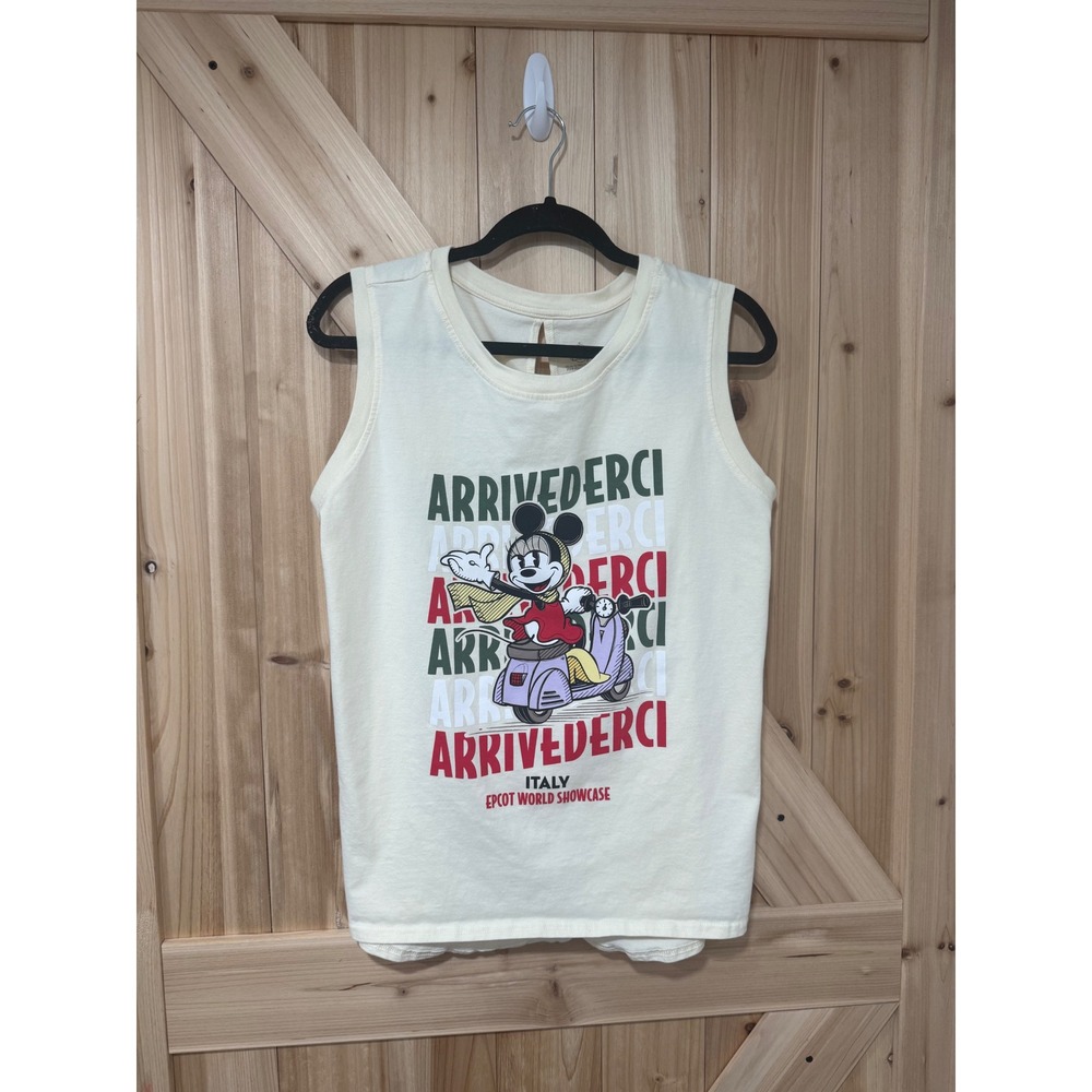 Disney Parks Minnie Mouse EPCOT Italy Arrivederci Tank Women's XL Food & Wine